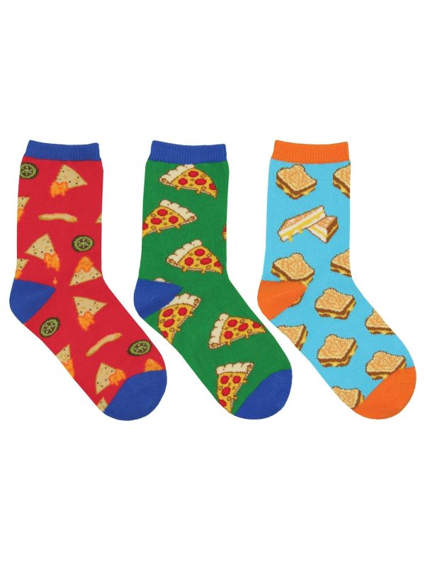 SockSmith Kids A Little Cheesy 3-Pack Hot on Sale