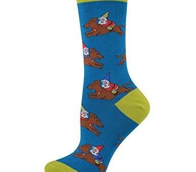 SockSmith Women Crew Doxie Gnome Discount