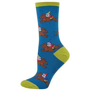 SockSmith Women Crew Doxie Gnome Discount