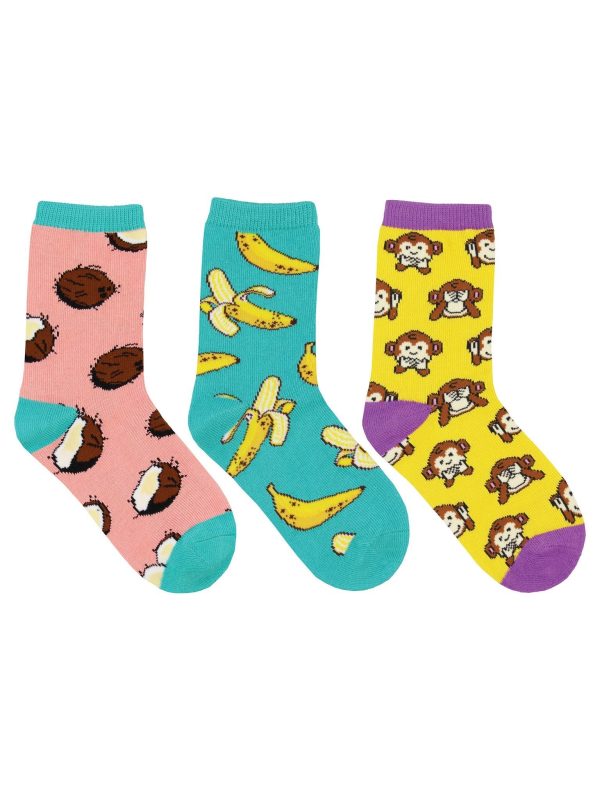 SockSmith Kids Spunky Monkey 3-Pack Fashion