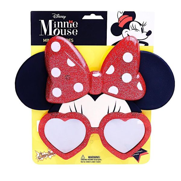 Disney s Red Glitter Minnie Mouse  Sun-Staches Hot on Sale