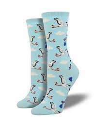 SockSmith Women Crew Special Delivery Blue For Sale