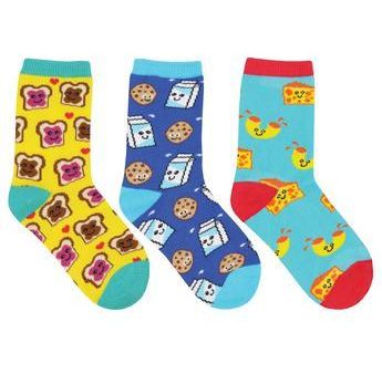 SockSmith Kids BFF (Best Foods Forever) 3-Pack on Sale