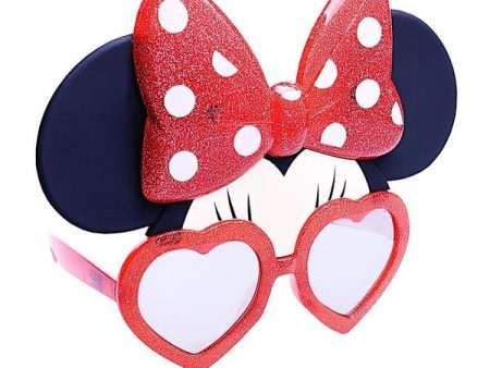 Disney s Red Glitter Minnie Mouse  Sun-Staches Hot on Sale