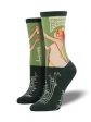 SockSmith Women Crew Absinthe Girl Sage Fashion