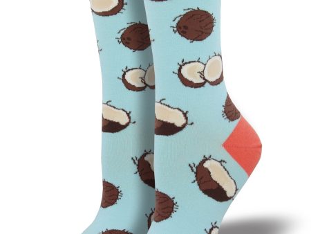 SockSmith Women Crew Coconutty Blue For Sale