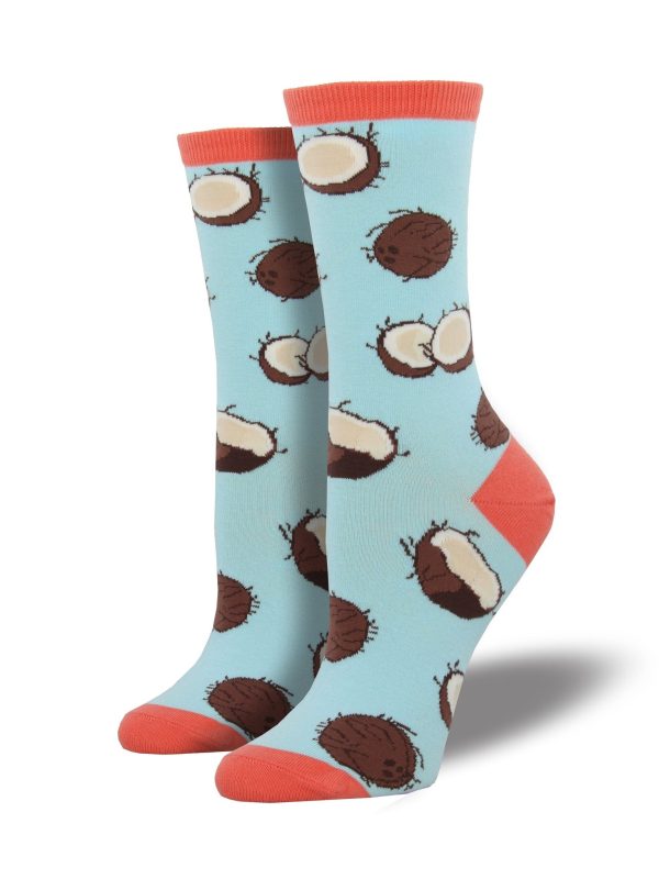 SockSmith Women Crew Coconutty Blue For Sale