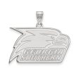 10k White Gold Georgia Southern U Large Logo Pendant Hot on Sale