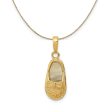 14k Yellow Gold Engravable 3D Baby Shoe (9mm) Necklace Discount