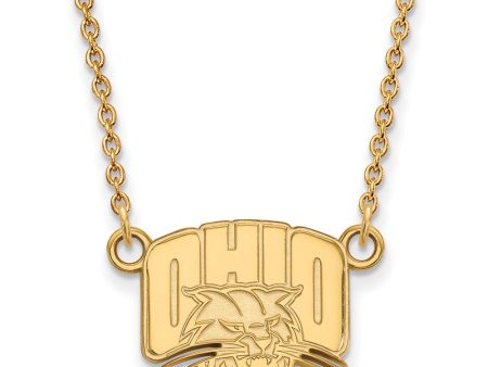 10k Yellow Gold Ohio U Small Pendant Necklace Hot on Sale