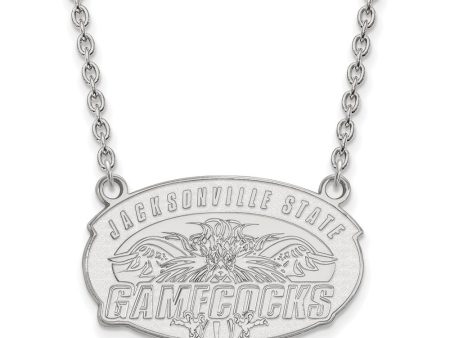 Sterling Silver Jacksonville State U. Large Pendant Necklace Sale