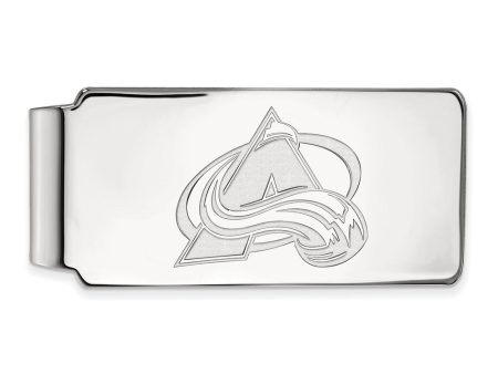 10k White Gold NHL Colorado Avalanche Money Clip Hot on Sale