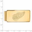 10k Yellow Gold NHL Detroit Red Wings Money Clip For Cheap