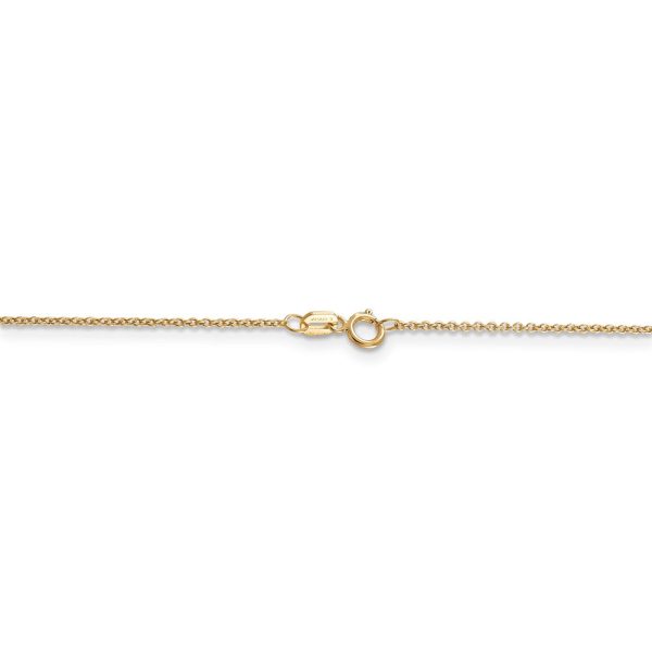 14k Two Tone Gold, Rhodium & CZ Number 15 Anos, 11mm Necklace For Sale