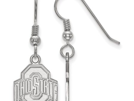 Sterling Silver Ohio State University Small Dangle Earrings For Cheap