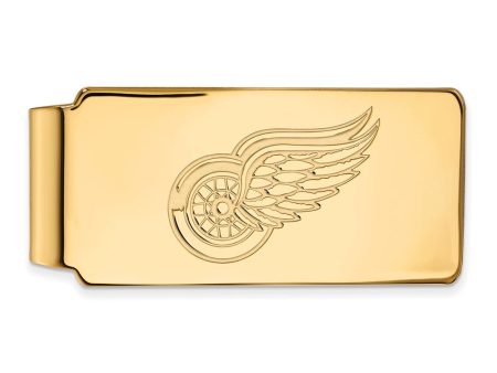 10k Yellow Gold NHL Detroit Red Wings Money Clip For Cheap