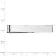 14K White Gold Polished Tie Bar, 50mm Online Sale