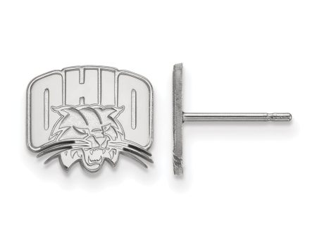 10k White Gold Ohio Univ. XS (Tiny) Post Earrings Online