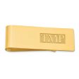 Personalized Raised Letters Monogram Fold Over Money Clip, 17 x 52mm Online Hot Sale