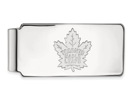 10k White Gold NHL Toronto Maple Leafs Money Clip Online Sale