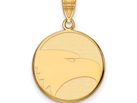 10k Yellow Gold Georgia Southern U Large Mascot Disc Pendant Online now