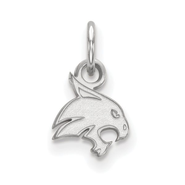 10k White Gold Texas State XS (Tiny) Charm or Pendant For Cheap