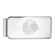 10k White Gold NHL Chicago Blackhawks Money Clip Online now