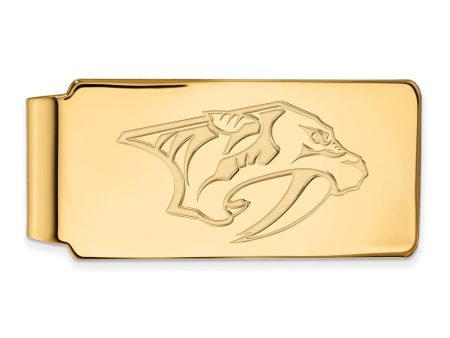 10k Yellow Gold NHL Nashville Predators Money Clip Online Hot Sale