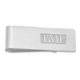 Personalized Raised Letters Monogram Fold Over Money Clip, 17 x 52mm Online Hot Sale