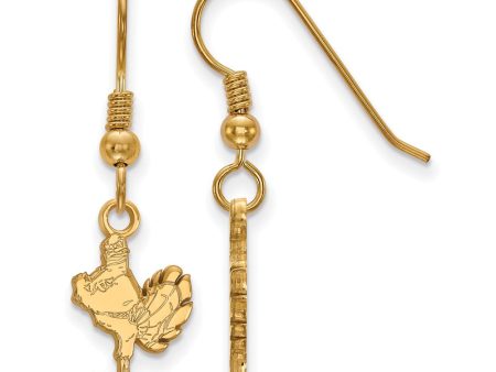 14k Gold Plated Silver Virginia Tech Small Dangle Earrings Online now