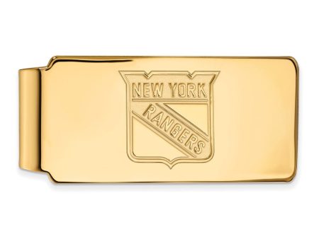 10k Yellow Gold NHL New York Rangers Money Clip For Discount