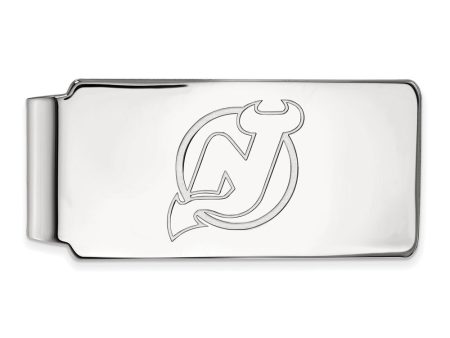 10k White Gold NHL New Jersey Devils Money Clip Fashion