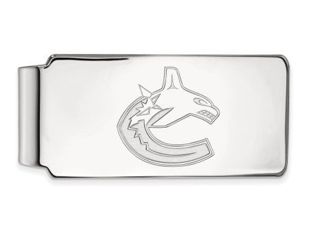 14k White Gold NHL Vancouver Canucks Money Clip Online