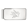 14k White Gold NHL San Jose Sharks Money Clip For Cheap