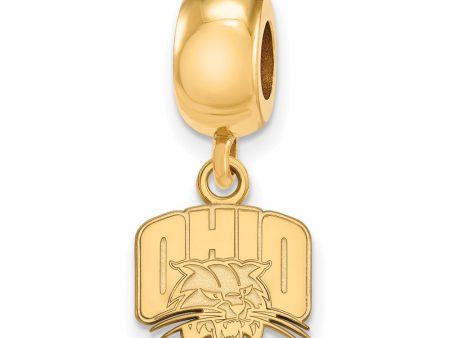 14k Gold Plated Silver Ohio Univ. XS  Ohio  Dangle Bead Charm Online now