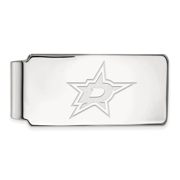 10k White Gold NHL Dallas Stars Money Clip Online