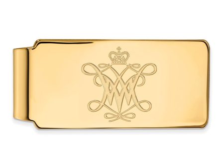 14k Gold Plated Silver William and Mary Money Clip Online Sale