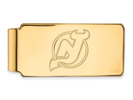 10k Yellow Gold NHL New Jersey Devils Money Clip Online Hot Sale