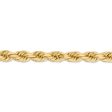 Men s 8mm, 14k Yellow Gold, Diamond Cut Rope Chain Bracelet, 9 Inch Hot on Sale