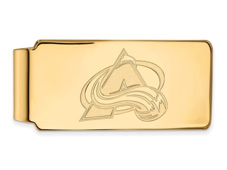 10k Yellow Gold NHL Colorado Avalanche Money Clip Online Sale