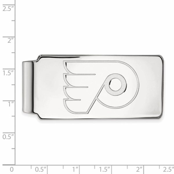 10k White Gold NHL Philadelphia Flyers Money Clip Fashion