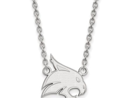 Sterling Silver Texas State Large Mascot Pendant Necklace Sale