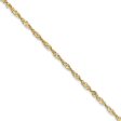 1.6mm 14k Yellow Gold Diamond Cut Singapore Chain Necklace Fashion