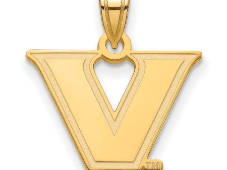 14k Yellow Gold Vanderbilt U. Small Logo Pendant Online Hot Sale