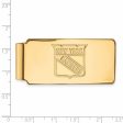 10k Yellow Gold NHL New York Rangers Money Clip For Discount