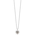 1 4 Ctw Champagne Diamond 15mm Heart Necklace in Sterling Silver Discount