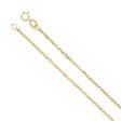 1.25mm 14K Yellow Gold Diamond Cut Solid Singapore Chain Necklace Online