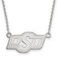 Sterling Silver Oklahoma State Small Logo Pendant Necklace Supply