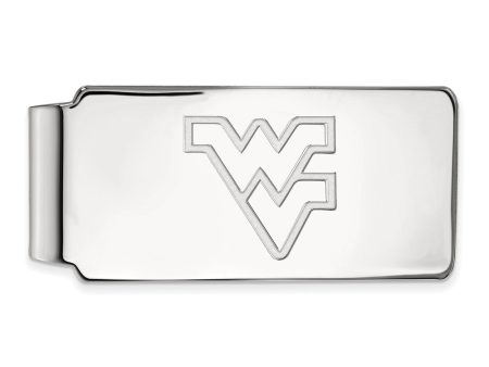 10k White Gold West Virginia U Money Clip Online now