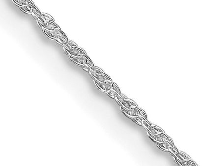 1.25mm Rhodium Plated Sterling Silver Solid Loose Rope Chain Necklace Online